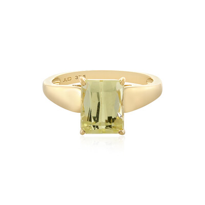 Anillo en oro con Cuncita amarillo canario