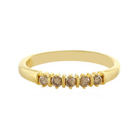 Anillo en plata con Diamante champán I4