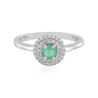 Anillo en plata con Esmeralda de Colombia