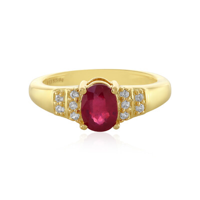 Anillo en plata con Rubí de Bemainty
