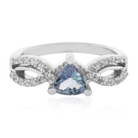 Anillo en plata con Tanzanita multicolor
