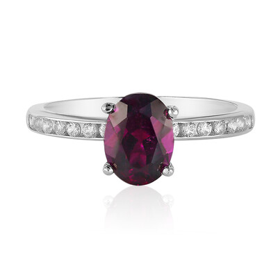 Anillo en plata con Rodolita