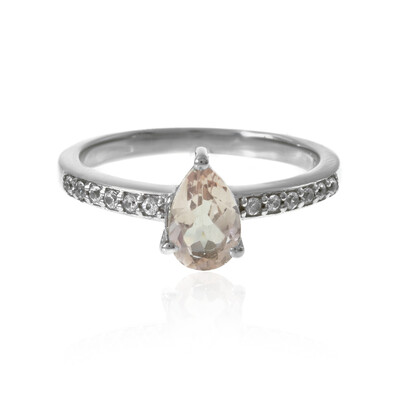 Anillo en plata con Morganita