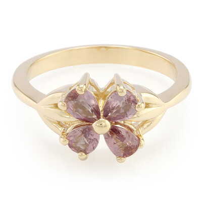 Anillo en oro con Zafiro Padparascha no calentado (AMAYANI)