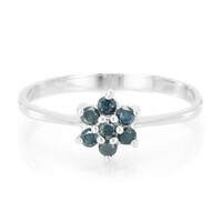 Anillo en plata con Diamante fantasía
