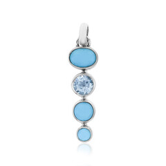 Colgante en plata con Turquesa