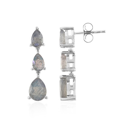 Pendientes en plata con Labradorita