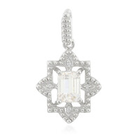 Colgante en plata con Cuncita amarillo canario