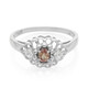 Anillo en plata con Zafiro Padparadscha