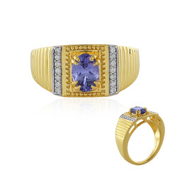 Anillo en plata con Tanzanita