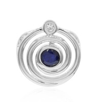 Colgante en plata con Zafiro azul