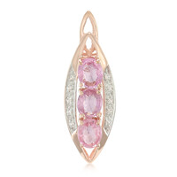 Colgante en plata con Zafiro Padparadscha