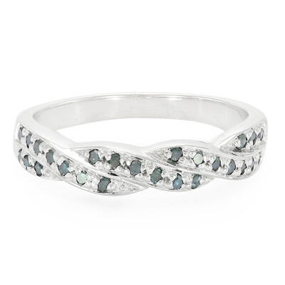 Anillo en plata con Diamante fantasía