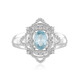 Anillo en plata con Zircón de Ratanak Kirí