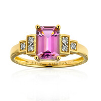 Anillo en oro con Diáspora rosa (AMAYANI)