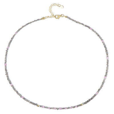 Collar en plata con Diamante plateado (Riya)