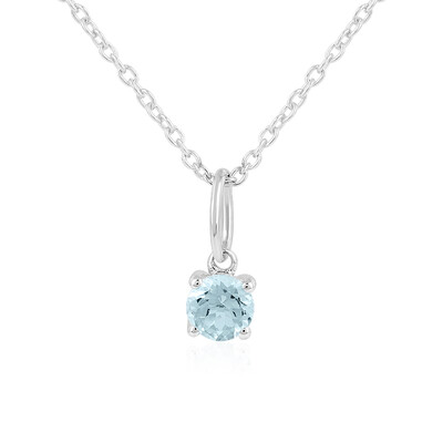 Collar en plata con Aguamarina