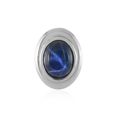 Colgante en plata con Zafiro estrella azul (MONOSONO COLLECTION)