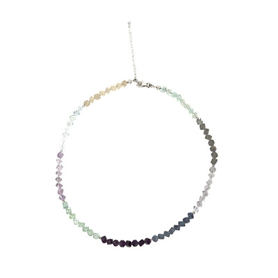 Collar en plata con Fluorita