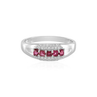 Anillo en plata con Rubelita