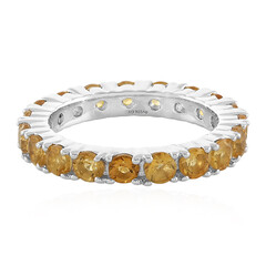 Anillo en plata con Citrino