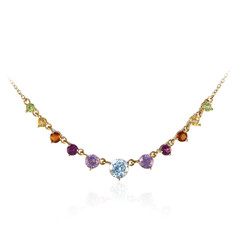 Collar en plata con Topacio azul cielo
