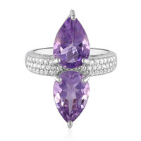 Anillo en plata con Amatista