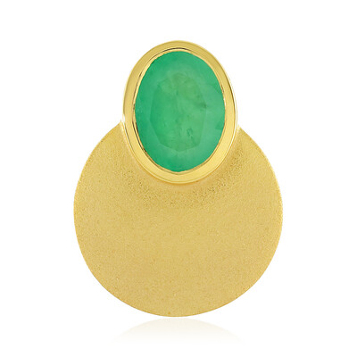 Colgante en plata con Esmeralda de Socoto (MONOSONO COLLECTION)