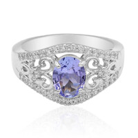 Anillo en plata con Tanzanita