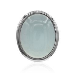 Colgante en plata con Calcedonia azul