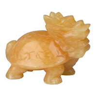 Figura con Calcita naranaja (Lapis Vitalis)