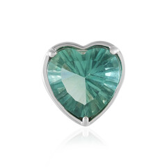 Colgante en plata con Fluorita verde