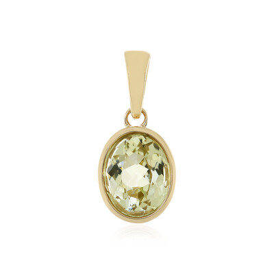 Colgante en oro con Cuncita amarillo canario