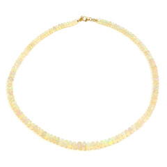 Collar en oro con Ópalo de Welo
