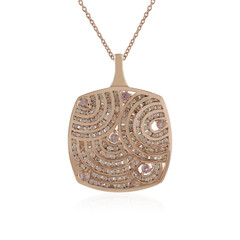 Collar en plata con Zircón champán (KM by Juwelo)