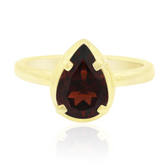 Anillo en plata con Granate de Mozambique