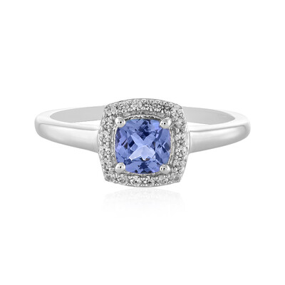 Anillo en plata con Tanzanita sin calentar