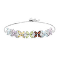 Brazalete en plata con Topacio azul cielo