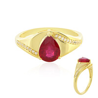 Anillo en plata con Rubí de Bemainty
