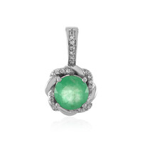Colgante en plata con Esmeralda de Etiopía