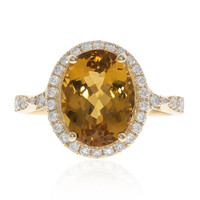 Anillo en oro con Topacio imperial AAA (CIRARI)