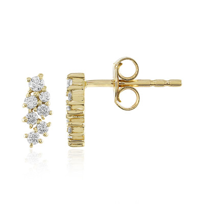 Pendientes en oro con Diamante limpio a lupa F (LUCENT DIAMONDS)