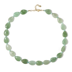 Collar en plata con Aventurina verde