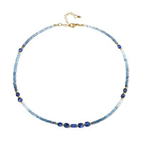 Collar en plata con Aguamarina Santa María (Riya)