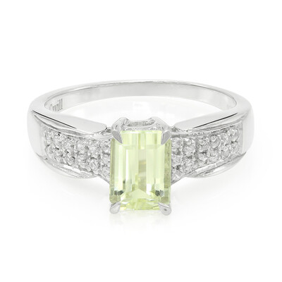 Anillo en plata con Cuncita amarillo canario