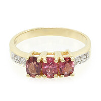 Anillo en oro con Zafiro Padparascha no calentado