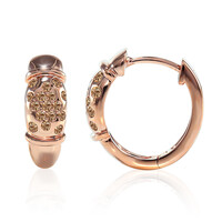 Pendientes en oro con Diamante rosa de Francia de Argyle SI1