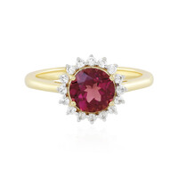 Anillo en plata con Granate de Malawi