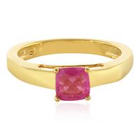 Anillo en plata con Zafiro rosa de Madagascar