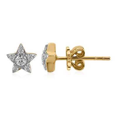 Pendientes en oro con Diamante SI1 (G) (Annette)